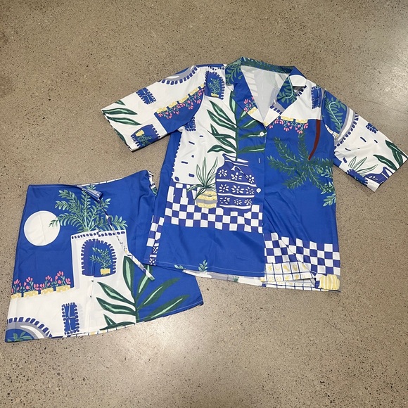 Fashion Holiday Print Shirt & Skirt Two-Piece Set - Picture 5 of 5